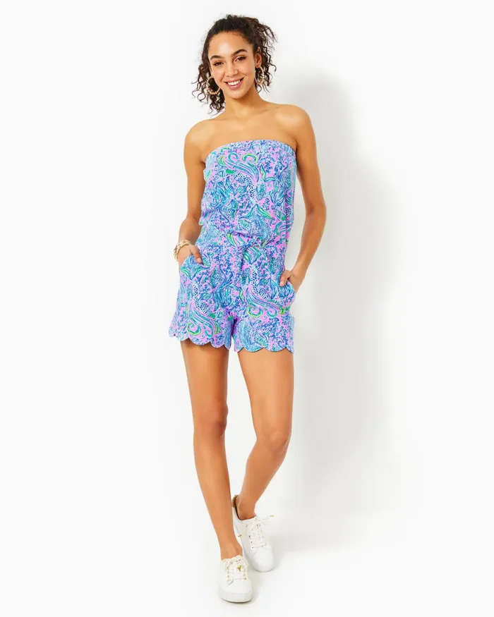 Rompers and Jumpsuits Women Lilly Pulitzer Jace Strapless Romper Lilac Rose We Mermaid It Rompers and Jumpsuits Women Lilly Pulitzer Jace Strapless Romper Lilac Rose We Mermaid It