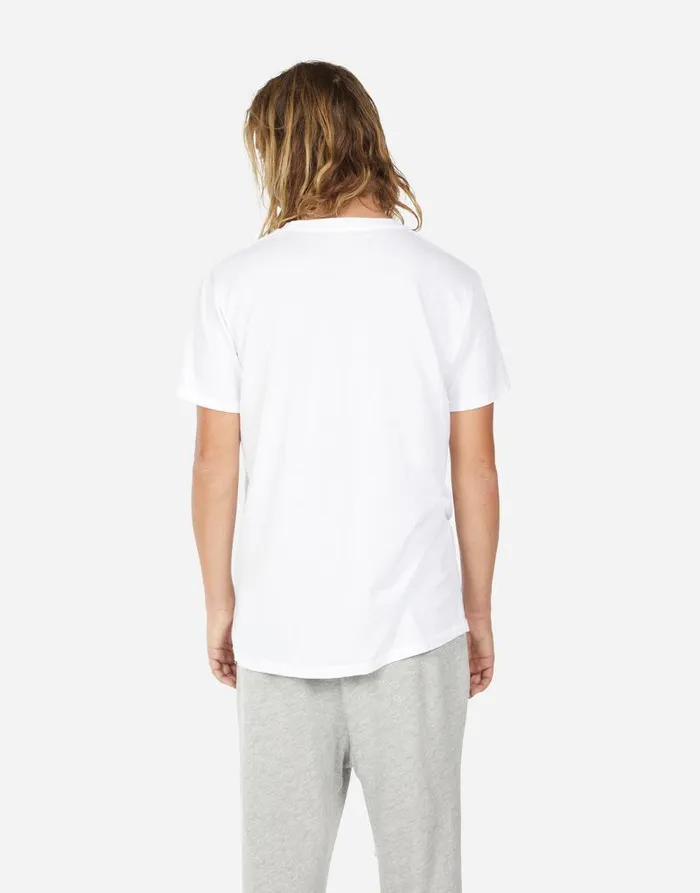 Sadler Spray Happyface White Men Lauren Moshi Tees