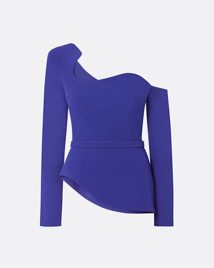 Safiyaa Icons Women Aime Azure Blue Top Azure Blue