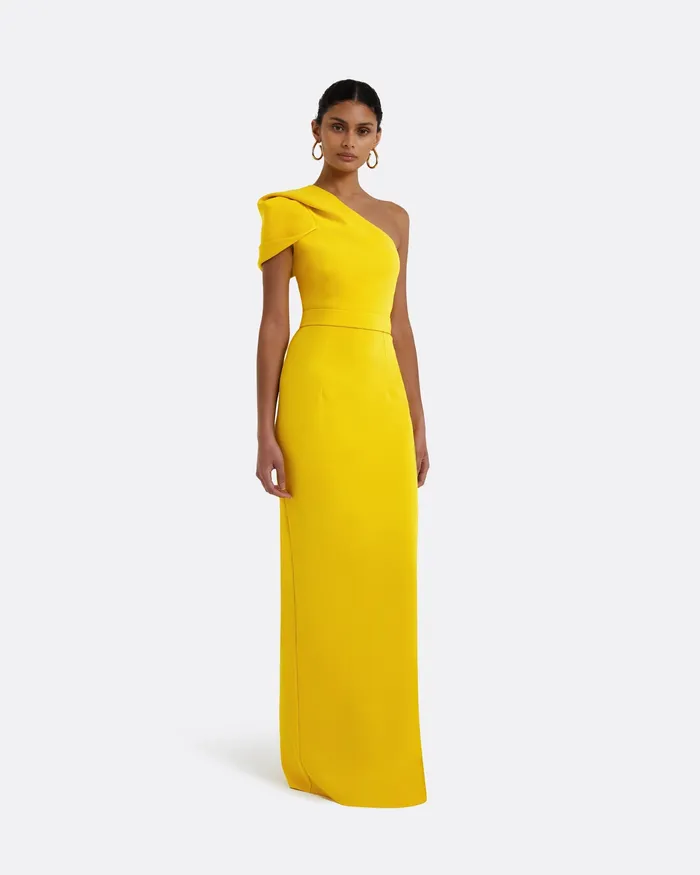 Safiyaa Icons Women Kora Canary Long Dress Canary