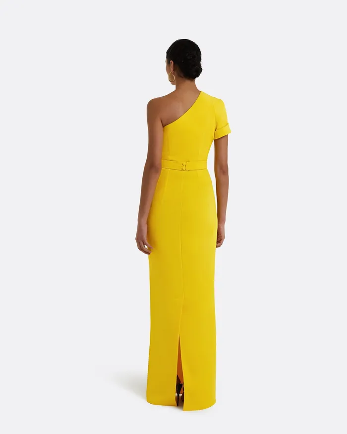 Safiyaa Icons Women Kora Canary Long Dress Canary