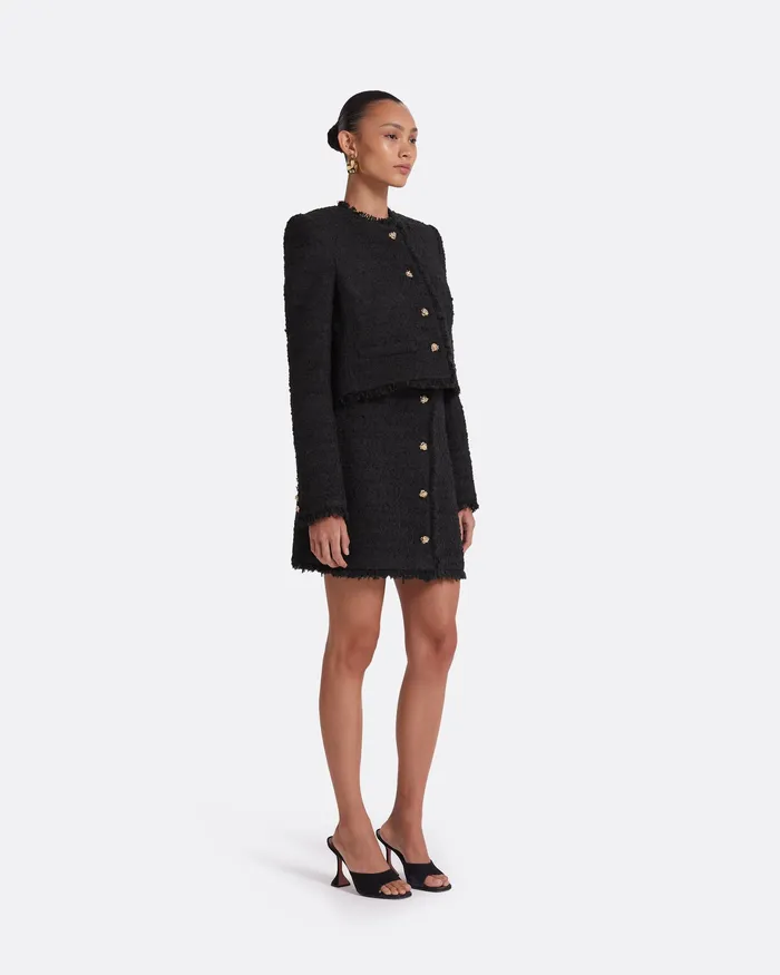 Safiyaa Jackets and Coats Women Amelia Black Jacket Black