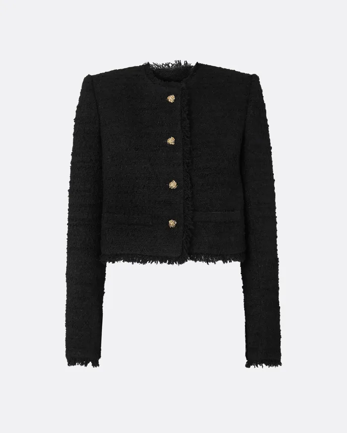 Safiyaa Jackets and Coats Women Amelia Black Jacket Black