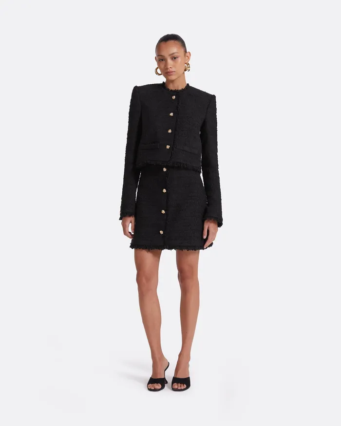 Safiyaa Jackets and Coats Women Amelia Black Jacket Black