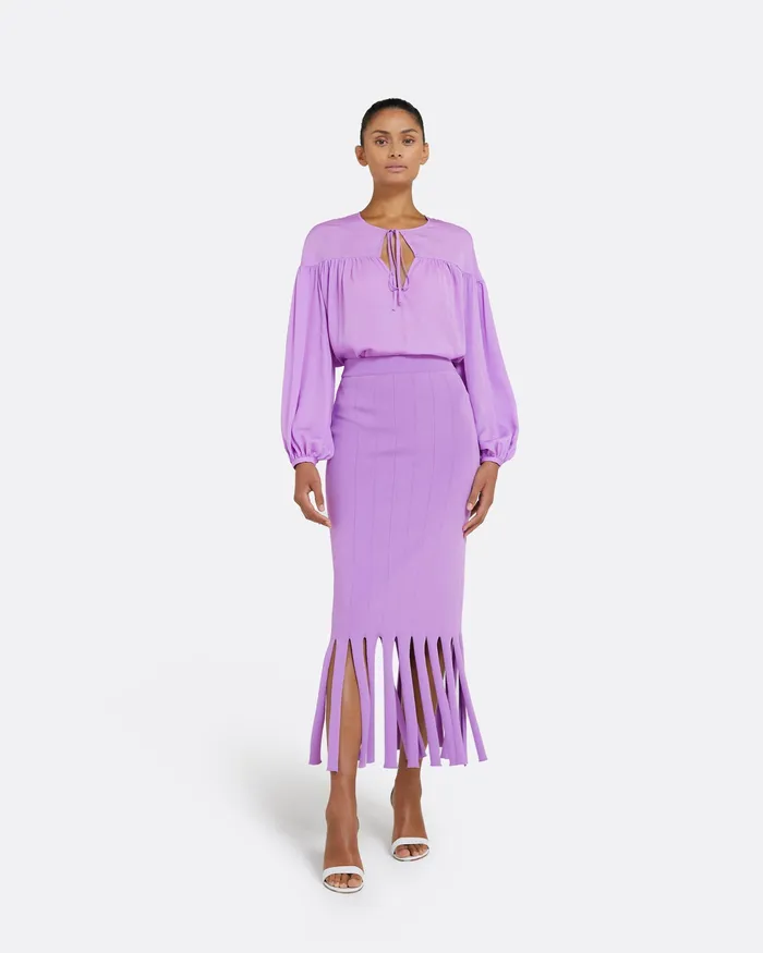 Safiyaa Khuno Lupine Knit Skirt Lupine Women Skirts