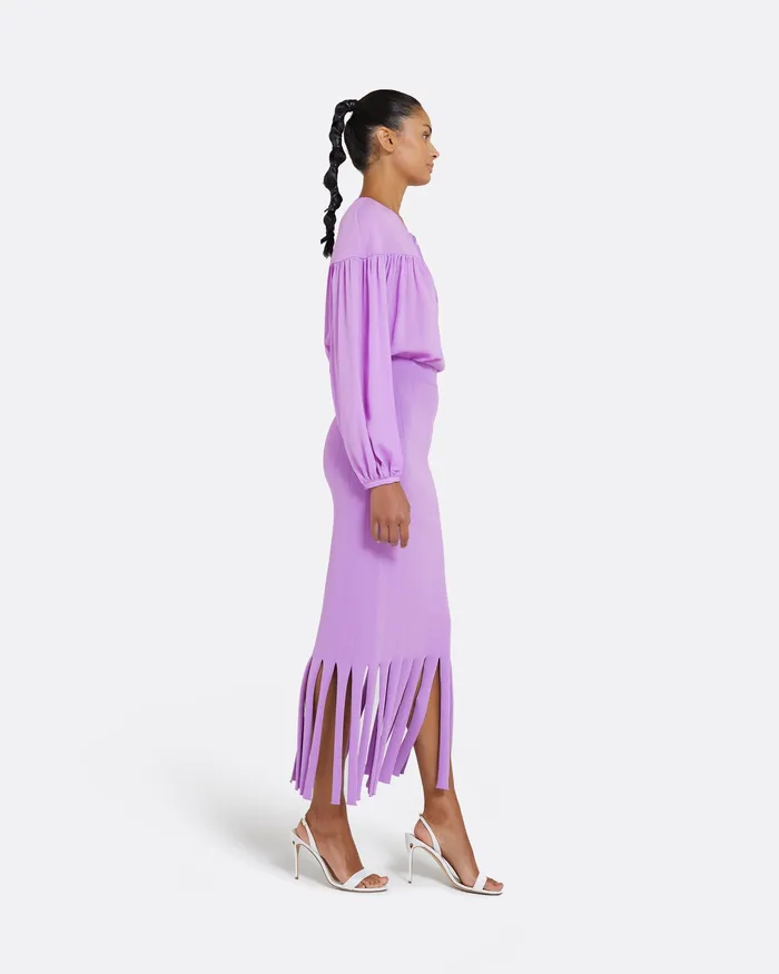 Safiyaa Khuno Lupine Knit Skirt Lupine Women Skirts