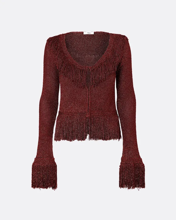 Safiyaa Knitwear Women Scarlett Amber Sun Knit Jacket Amber Sun