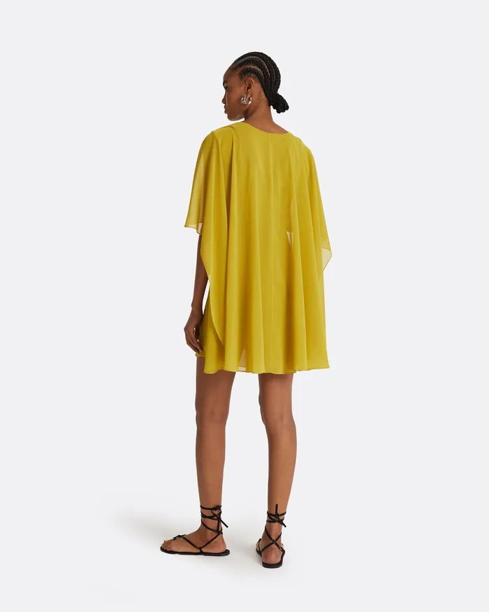 Safiyaa Swimwear Women Davey Chartreuse Short Dress Chartreuse