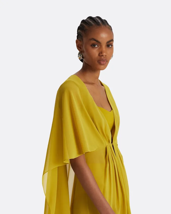 Safiyaa Swimwear Women Davey Chartreuse Short Dress Chartreuse