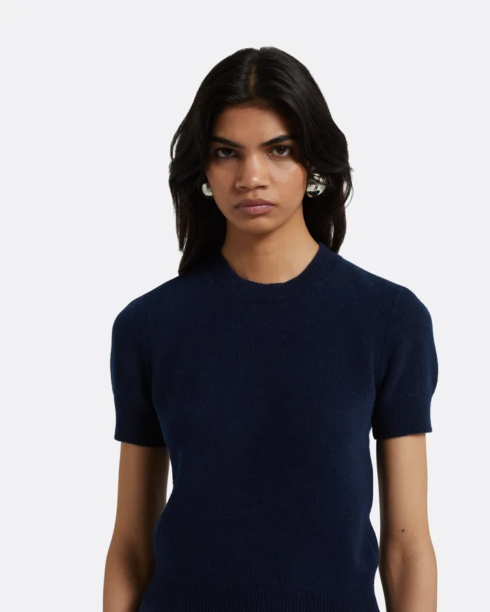 Safiyaa Zade Maritime Knit Top Maritime Blue Women Tops