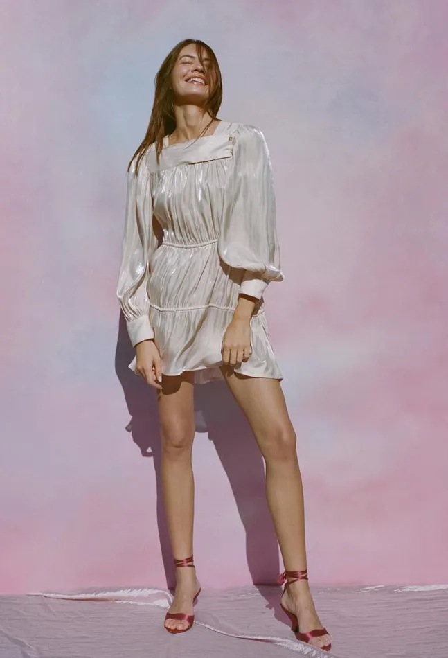 Sale Alessandra Dress Pink Shell Women Ciao Lucia Satin Dresses