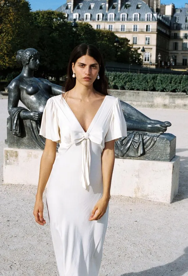 Sale Brunello Dress Ivory Women Ciao Lucia Long Dresses