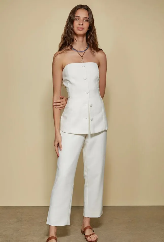 Sale Ottavia Top White Women Ciao Lucia Sleeveless Tops