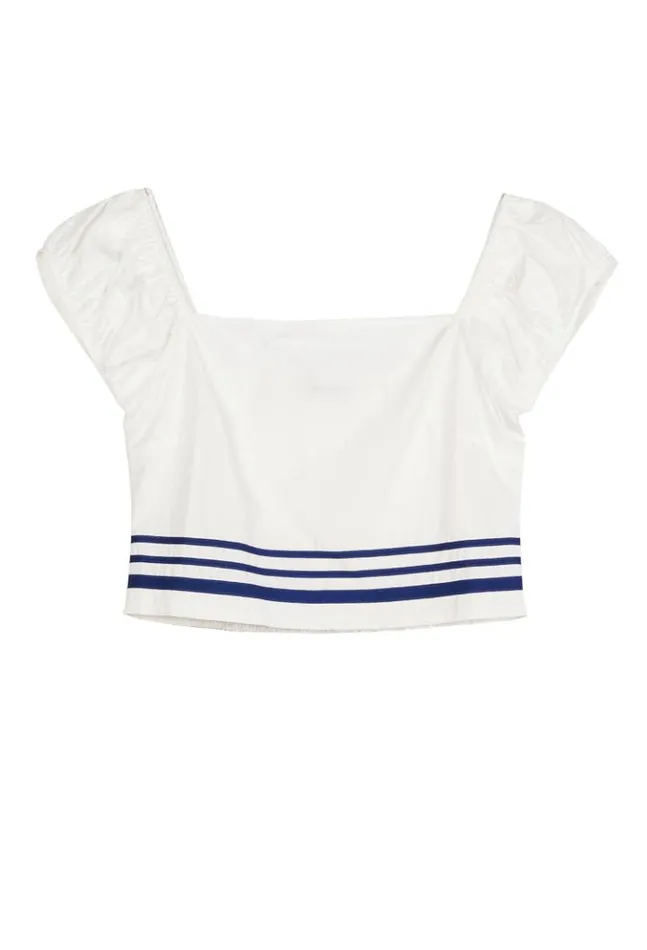 Sale Paz Top White Women Ciao Lucia Short Sleeve Tops