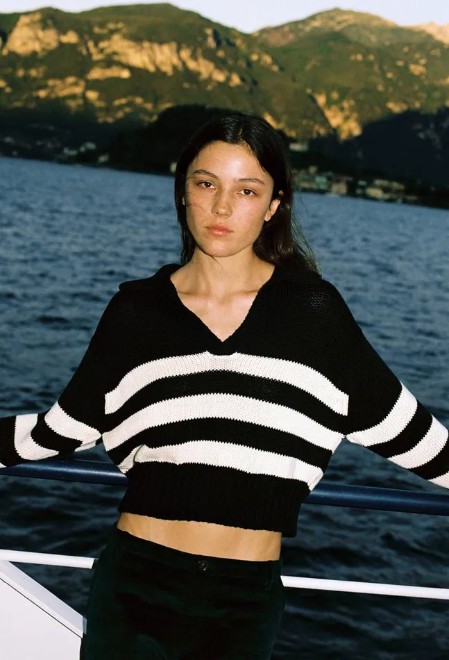 Sale Venezia Polo BlackIvory Women Ciao Lucia Polo Sweaters