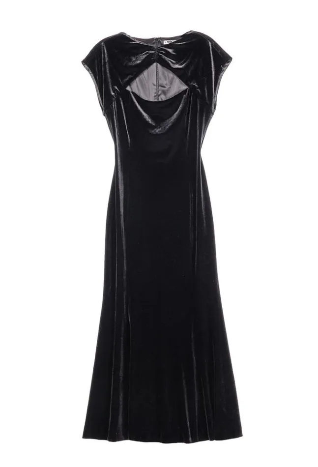 Sale Violeta Dress Black Velvet Women Ciao Lucia Black Dresses