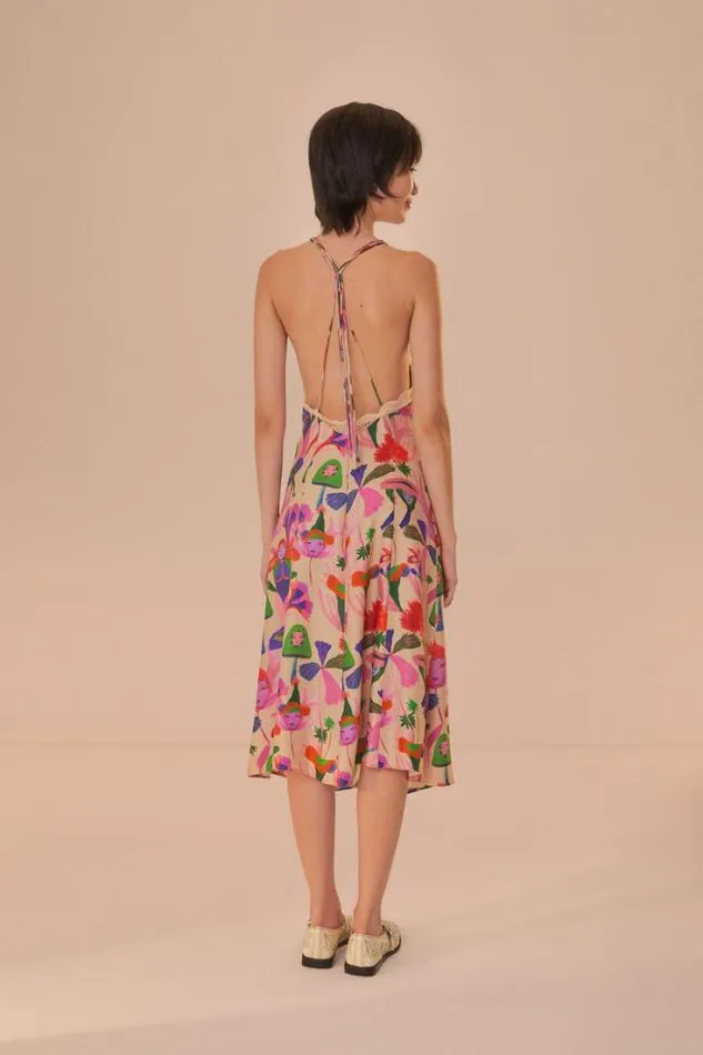 Sand Fairies Slip Midi Dress Women FARM Rio Midi Dresses
