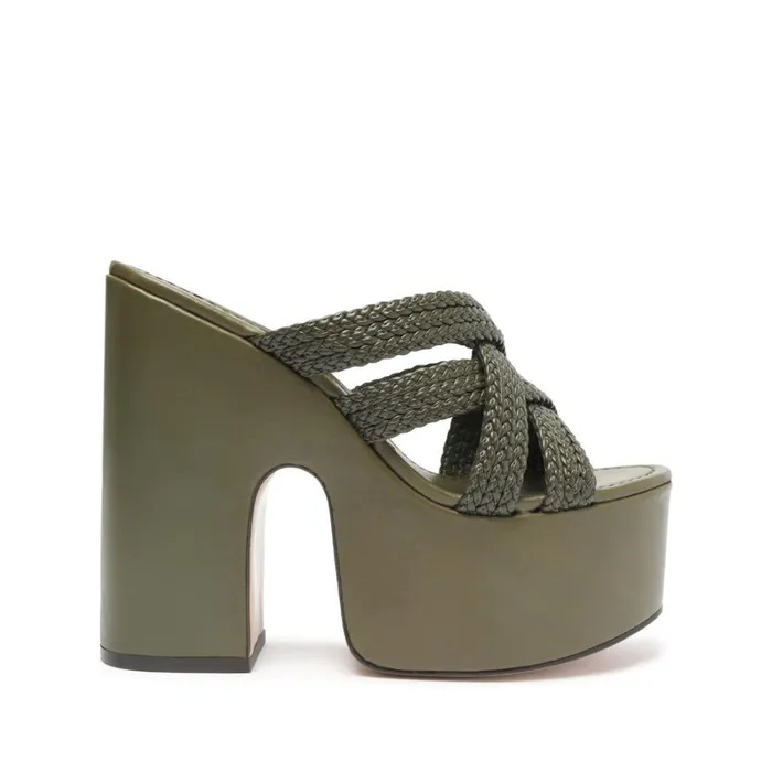 Sandals Aneka Sandal Military Green Schutz Shoes Platforms