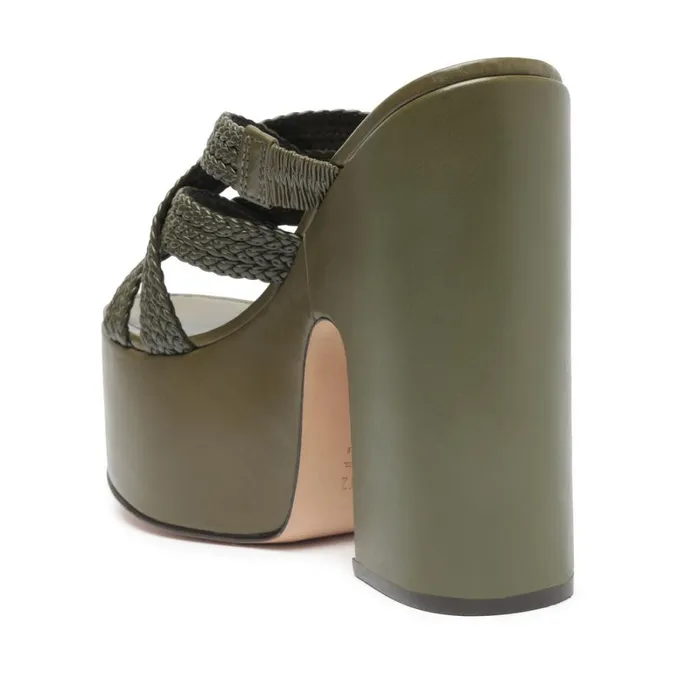 Sandals Aneka Sandal Military Green Schutz Shoes Platforms Sandals Aneka Sandal Military Green Schutz Shoes Platforms