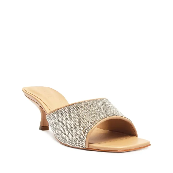 Sandals Dethalia Glam Mesh Sandal True Beige Schutz Shoes Mule