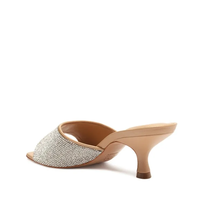 Sandals Dethalia Glam Mesh Sandal True Beige Schutz Shoes Mule