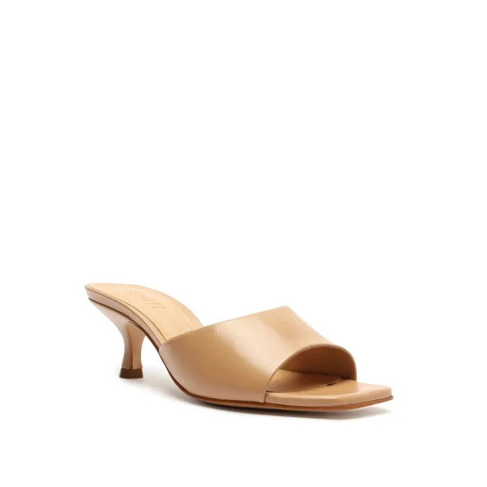 Sandals Dethalia Leather Sandal Honey Beige Schutz Shoes Mule Sandals Dethalia Leather Sandal Honey Beige Schutz Shoes Mule
