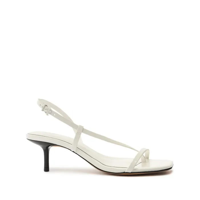 Sandals Heloise Patent Leather Sandal White Schutz Shoes Stiletto Heels