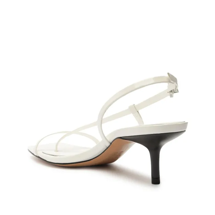 Sandals Heloise Patent Leather Sandal White Schutz Shoes Stiletto Heels
