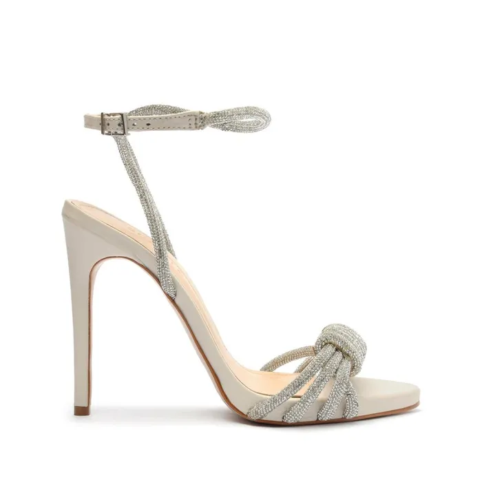 Sandals Jewell Nappa Leather Sandal Crystal Schutz Shoes Stiletto Heels
