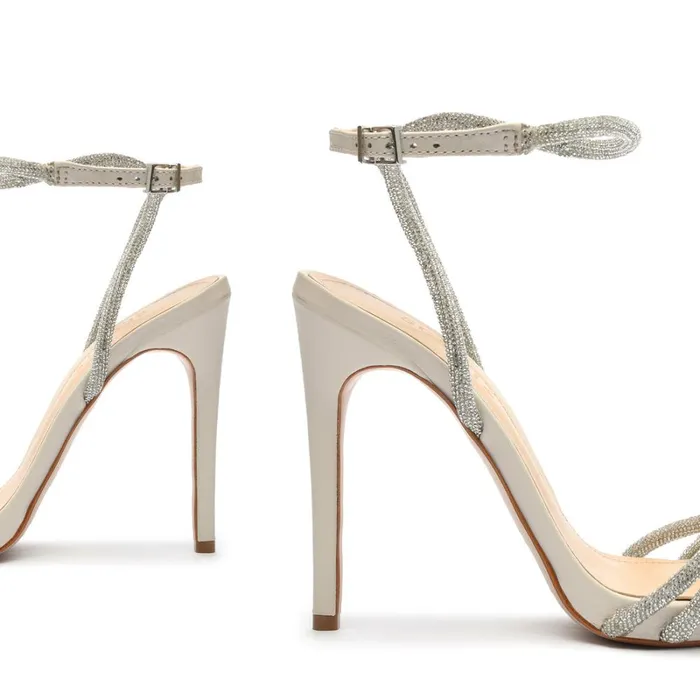 Sandals Jewell Nappa Leather Sandal Crystal Schutz Shoes Stiletto Heels