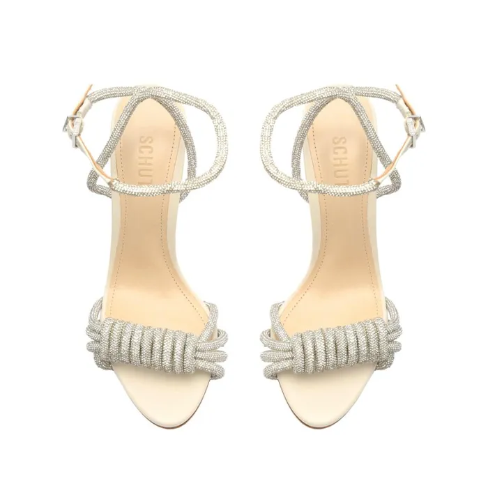 Sandals Jewell Nappa Leather Sandal Crystal Schutz Shoes Stiletto Heels