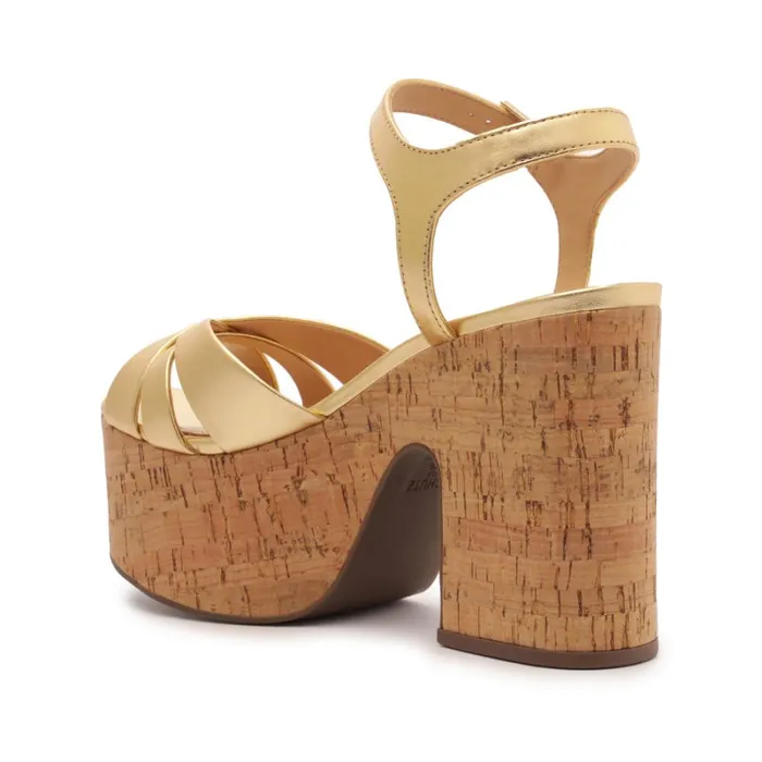 Sandals Keefa Cutout Metallic Leather Sandal Gold Schutz Shoes Platforms Sandals Keefa Cutout Metallic Leather Sandal Gold Schutz Shoes Platforms