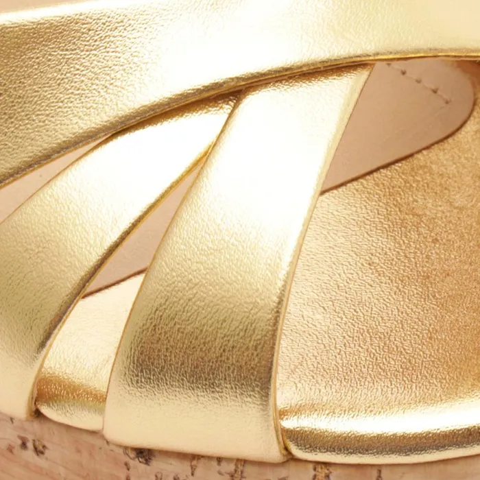 Sandals Keefa Cutout Metallic Leather Sandal Gold Schutz Shoes Platforms Sandals Keefa Cutout Metallic Leather Sandal Gold Schutz Shoes Platforms