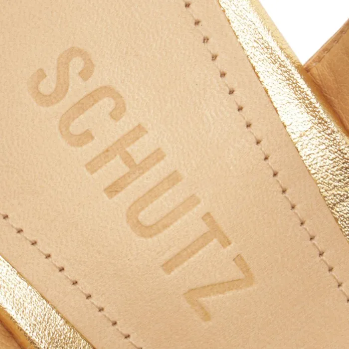 Sandals Keefa Cutout Metallic Leather Sandal Gold Schutz Shoes Platforms Sandals Keefa Cutout Metallic Leather Sandal Gold Schutz Shoes Platforms