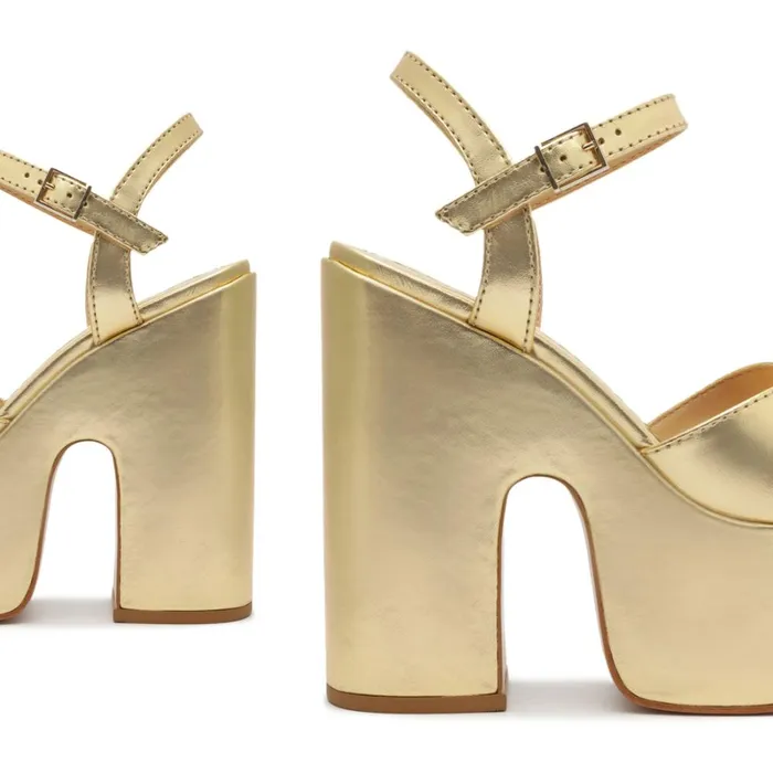Sandals Keefa Gilded Cutout Metallic Leather Sandal Gold Schutz Shoes Platforms Sandals Keefa Gilded Cutout Metallic Leather Sandal Gold Schutz Shoes Platforms