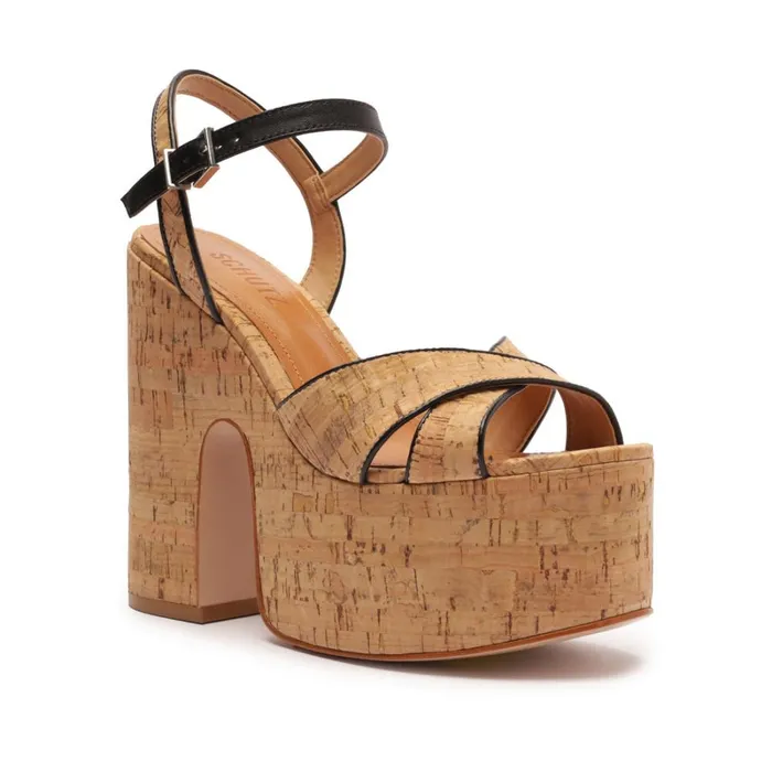 Sandals Keefa Weekend Cutout Leather Sandal Cork Schutz Shoes Platforms