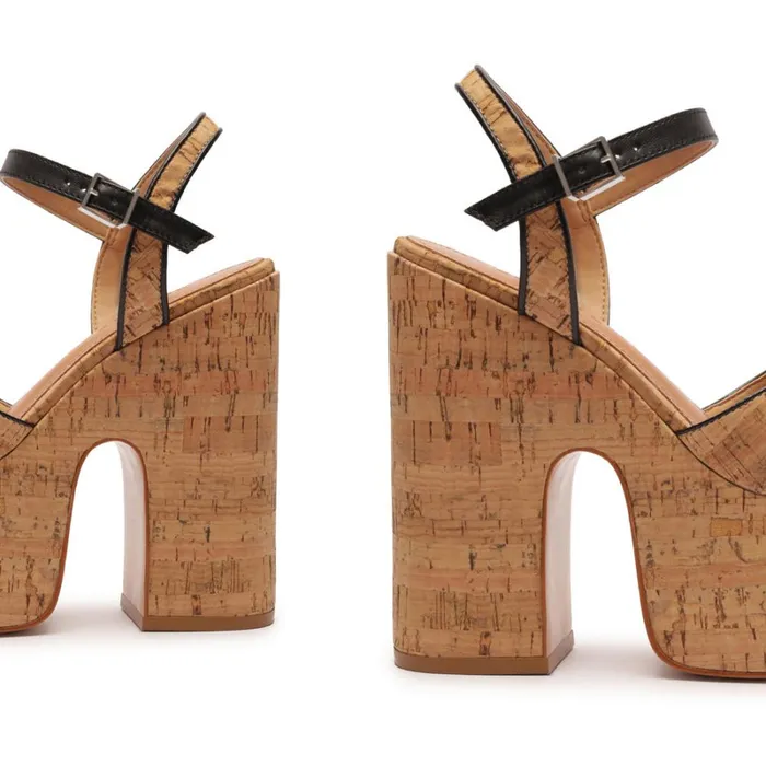 Sandals Keefa Weekend Cutout Leather Sandal Cork Schutz Shoes Platforms