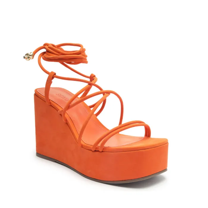 Sandals Magdalena Casual Platform Sandal Flame Orange Schutz Shoes Platforms