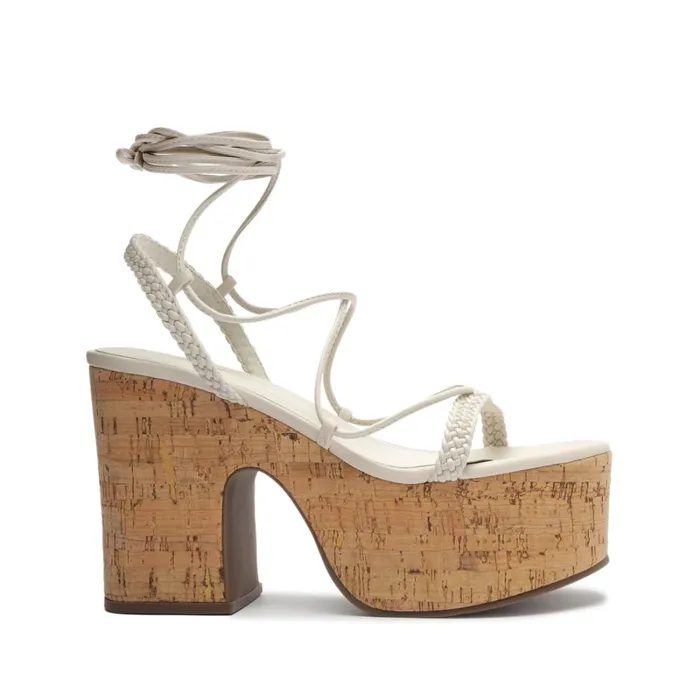 Sandals Maxima Cutout Leather Sandal Pearl Schutz Shoes Platforms