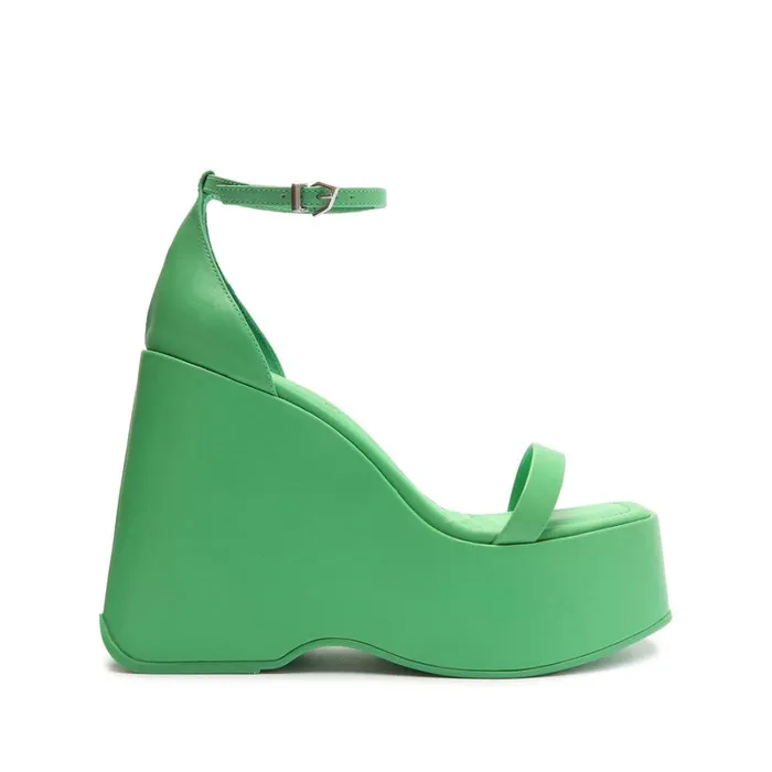 Sandals Mazda Nappa Leather Sandal Gianni Green Schutz Shoes Platforms