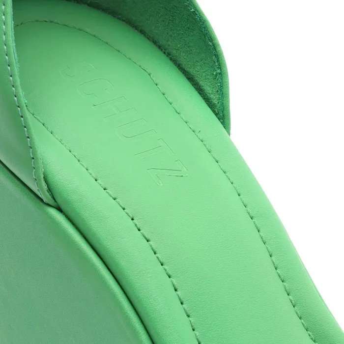 Sandals Mazda Nappa Leather Sandal Gianni Green Schutz Shoes Platforms