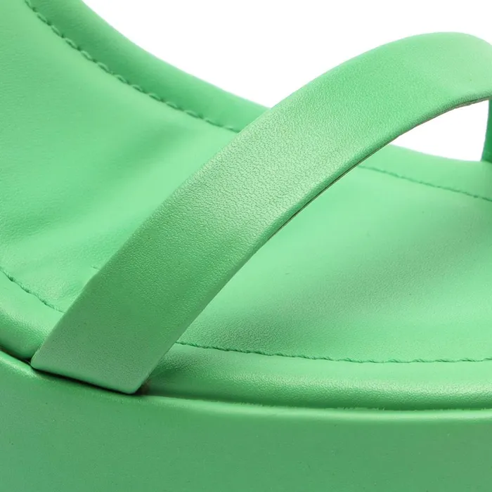 Sandals Mazda Nappa Leather Sandal Gianni Green Schutz Shoes Platforms