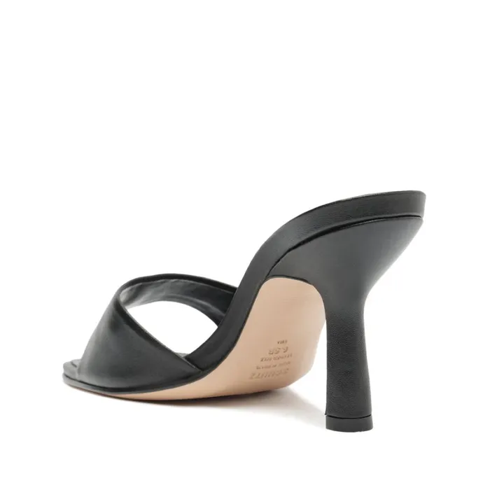 Sandals Posseni Casual Leather Sandal Black Schutz Shoes Mule