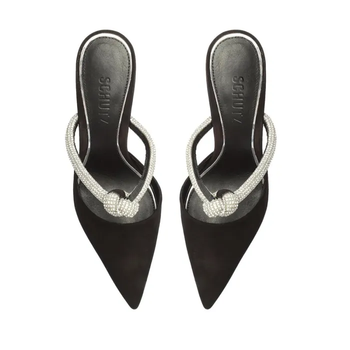 SandalsPumps Pearl Glam Pin Heel Pump Black Schutz Shoes Pumps