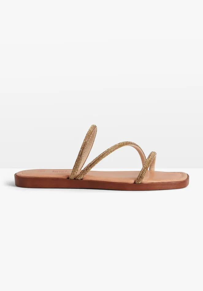 Sandals Women Hush Aruba Crystal Sandals Gold
