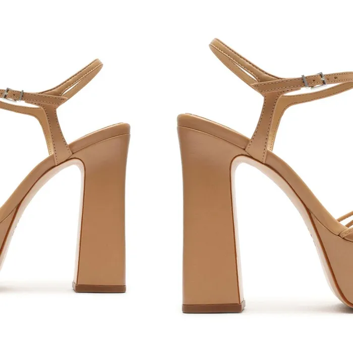 Sandals Yanna Nappa Leather Sandal Honey Beige Schutz Shoes Platforms Sandals Yanna Nappa Leather Sandal Honey Beige Schutz Shoes Platforms