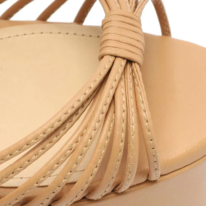 Sandals Yanna Nappa Leather Sandal Honey Beige Schutz Shoes Platforms Sandals Yanna Nappa Leather Sandal Honey Beige Schutz Shoes Platforms