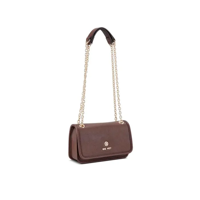 Saoirse Mini Convertible Crossbody Flap Raisin Women Nine West Crossbody Saoirse Mini Convertible Crossbody Flap Raisin Women Nine West Crossbody