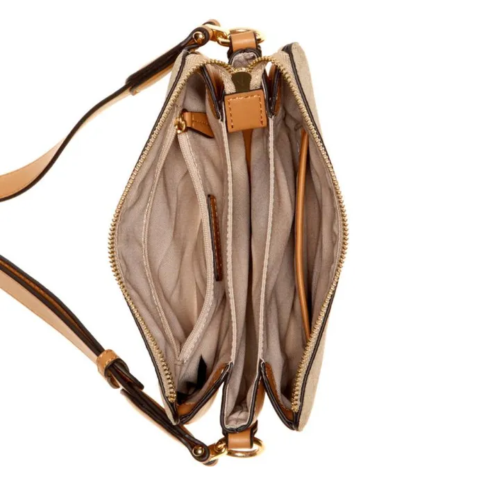 Saoirse Triple Compartment Crossbody Khaki Logocamel Women Nine West Crossbody Saoirse Triple Compartment Crossbody Khaki Logocamel Women Nine West Crossbody
