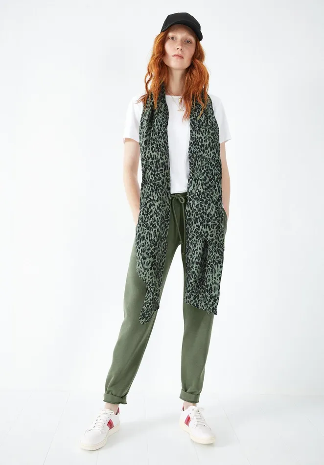 Scarves Women Hush Lombok Leopard Scarf Khaki Leopard